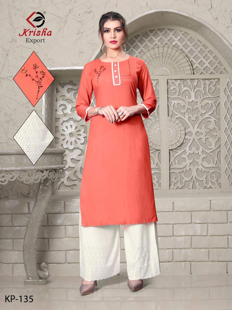 Plazzo World Krisha Export Embroidery Kurti Sets Plazzo World Krisha Export Embroidery Kurti Sets